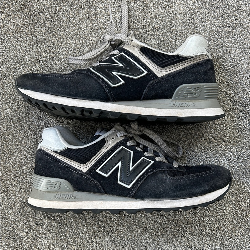 New Balance 574 Suede Sneakers - 8